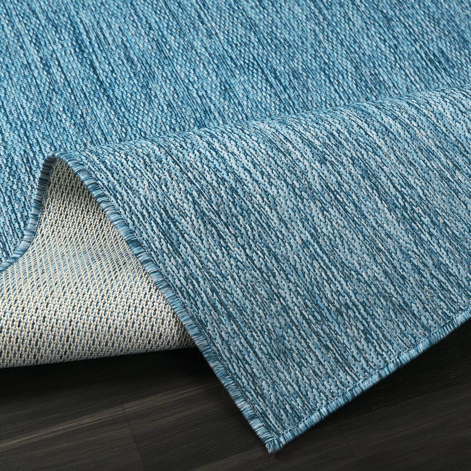 Tapis Aloha lavable uni pour intérieur/extérieur, terrasse, salon