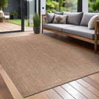 Tapis Aloha lavable uni pour intérieur/extérieur, terrasse, salon