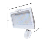 Lampe LED Amax Lighting 83W en aluminium avec dissipateur thermique, finition blanche