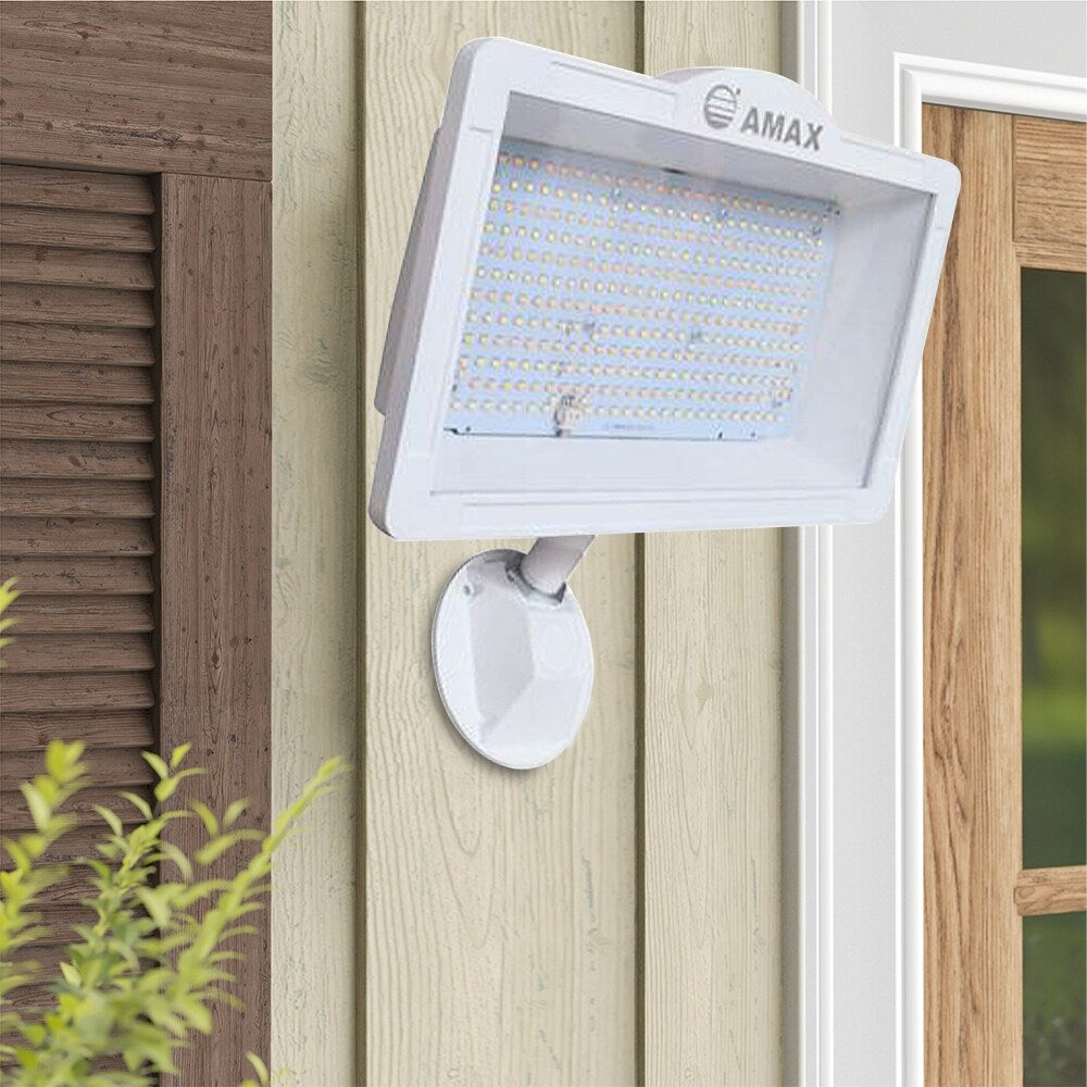 Lampe LED Amax Lighting 83W en aluminium avec dissipateur thermique, finition blanche