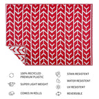 Tapis d'extérieur Amsterdam Design 100 % écologique en plastique léger