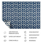 Tapis d'extérieur Amsterdam Design 100 % écologique en plastique léger