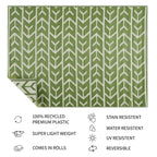 Tapis d'extérieur Amsterdam Design 100 % écologique en plastique léger