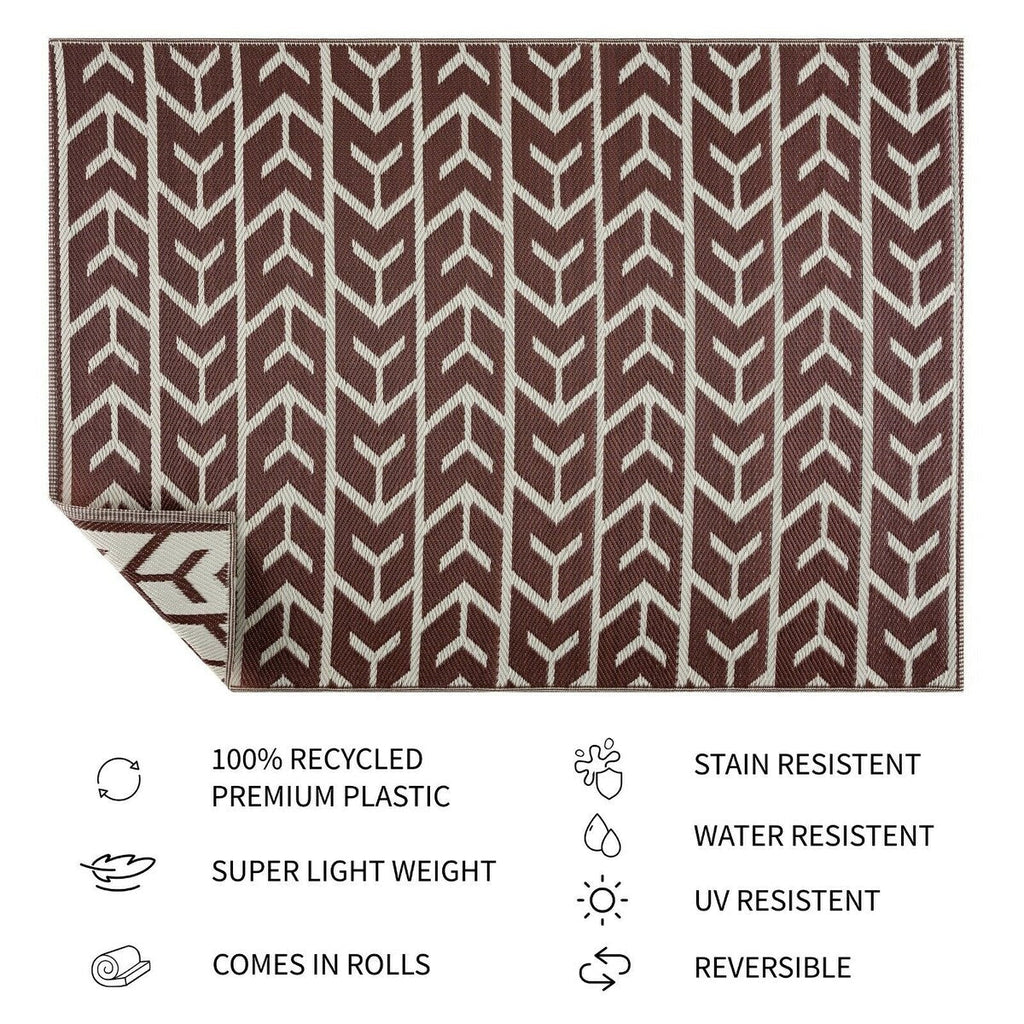 Tapis d'extérieur Amsterdam Design 100 % écologique en plastique léger