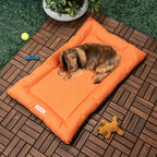 Lit pour animaux de compagnie Archie Traditional Oxford imperméable en mousse à mémoire de forme lavable à la main pour l'intérieur et l'extérieur
