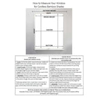 Stores Arlo Blinds en bambou blanchi, hauteur 74 pouces