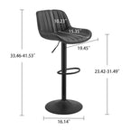 Tabouret de bar pivotant à hauteur réglable Art Leon, lot de 2