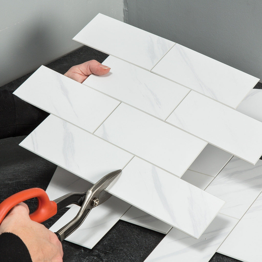 Carreaux muraux autocollants Aspect Collage