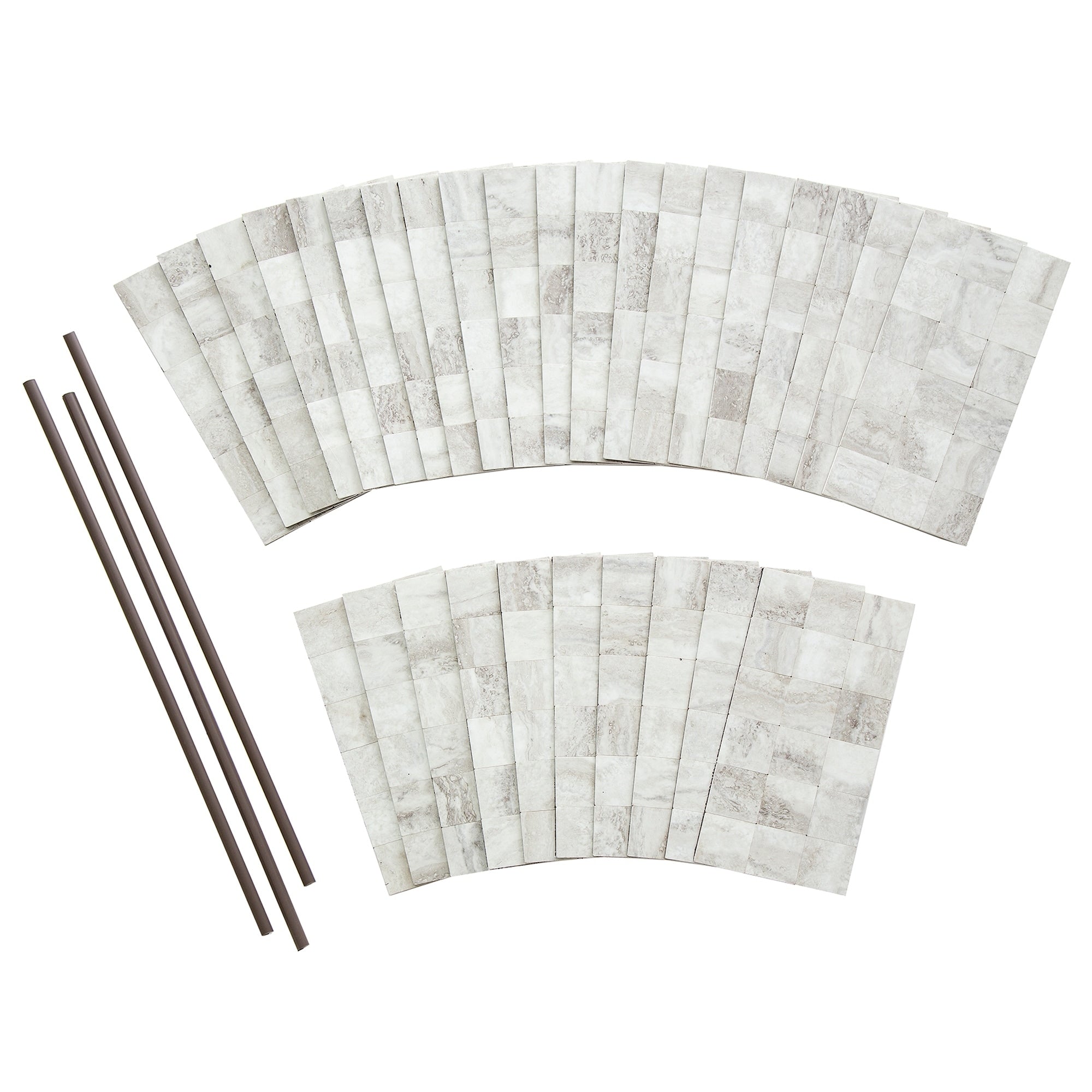 Carreaux muraux autocollants Aspect Collage