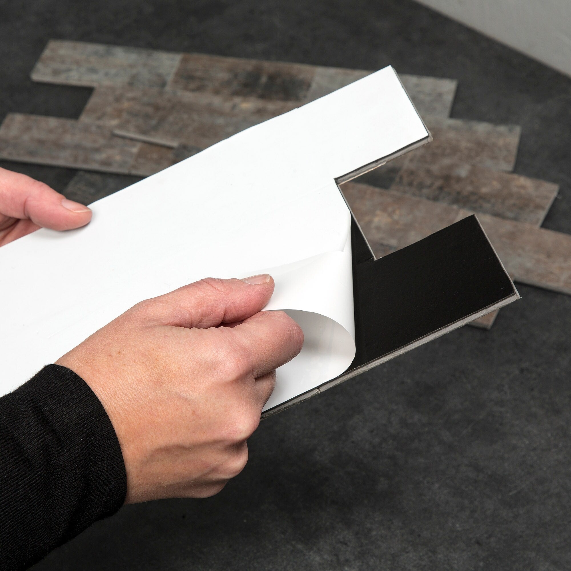 Carreaux muraux autocollants Aspect Collage