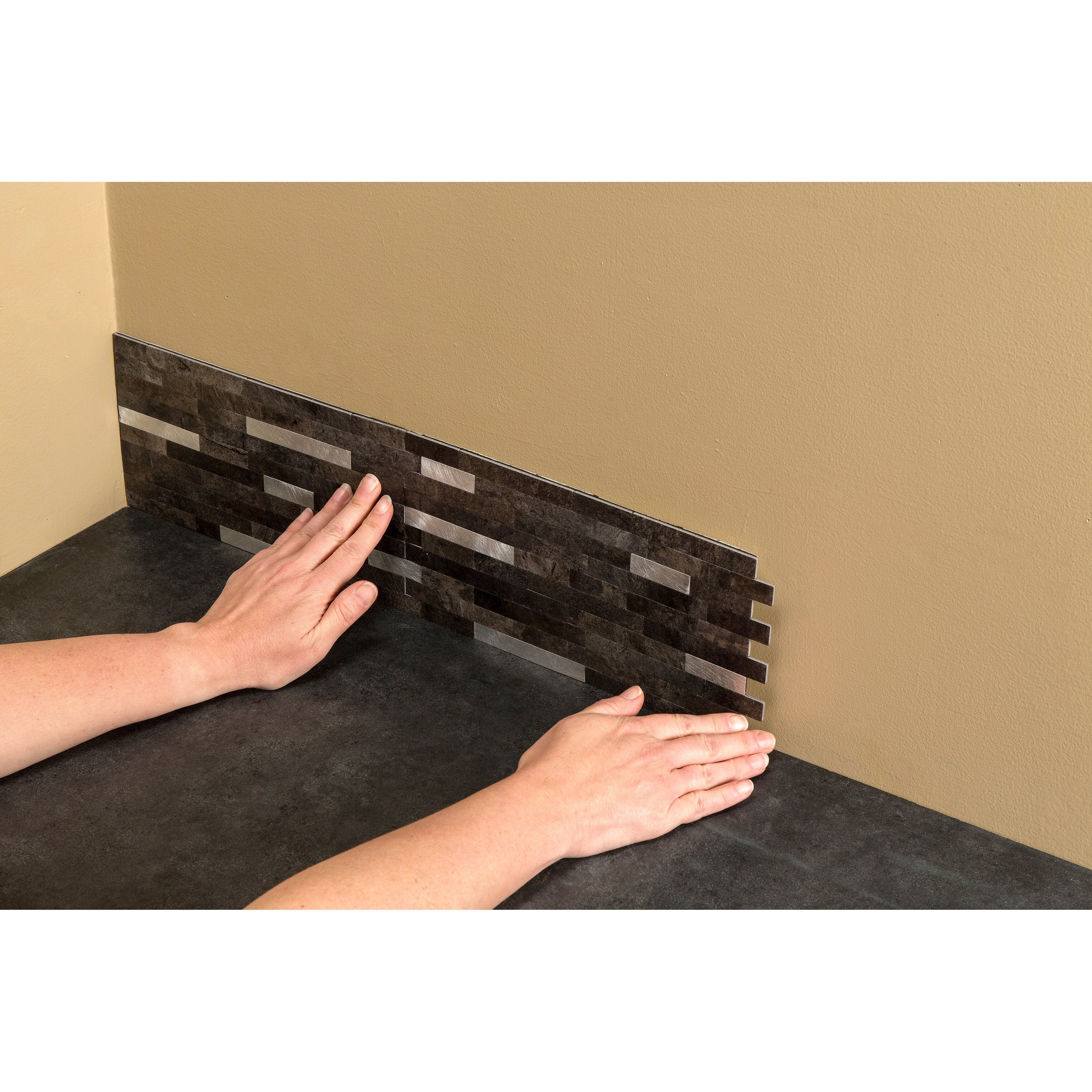 Carreaux muraux autocollants Aspect Collage