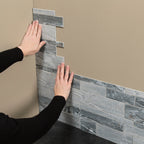 Carreaux muraux autocollants Aspect Collage