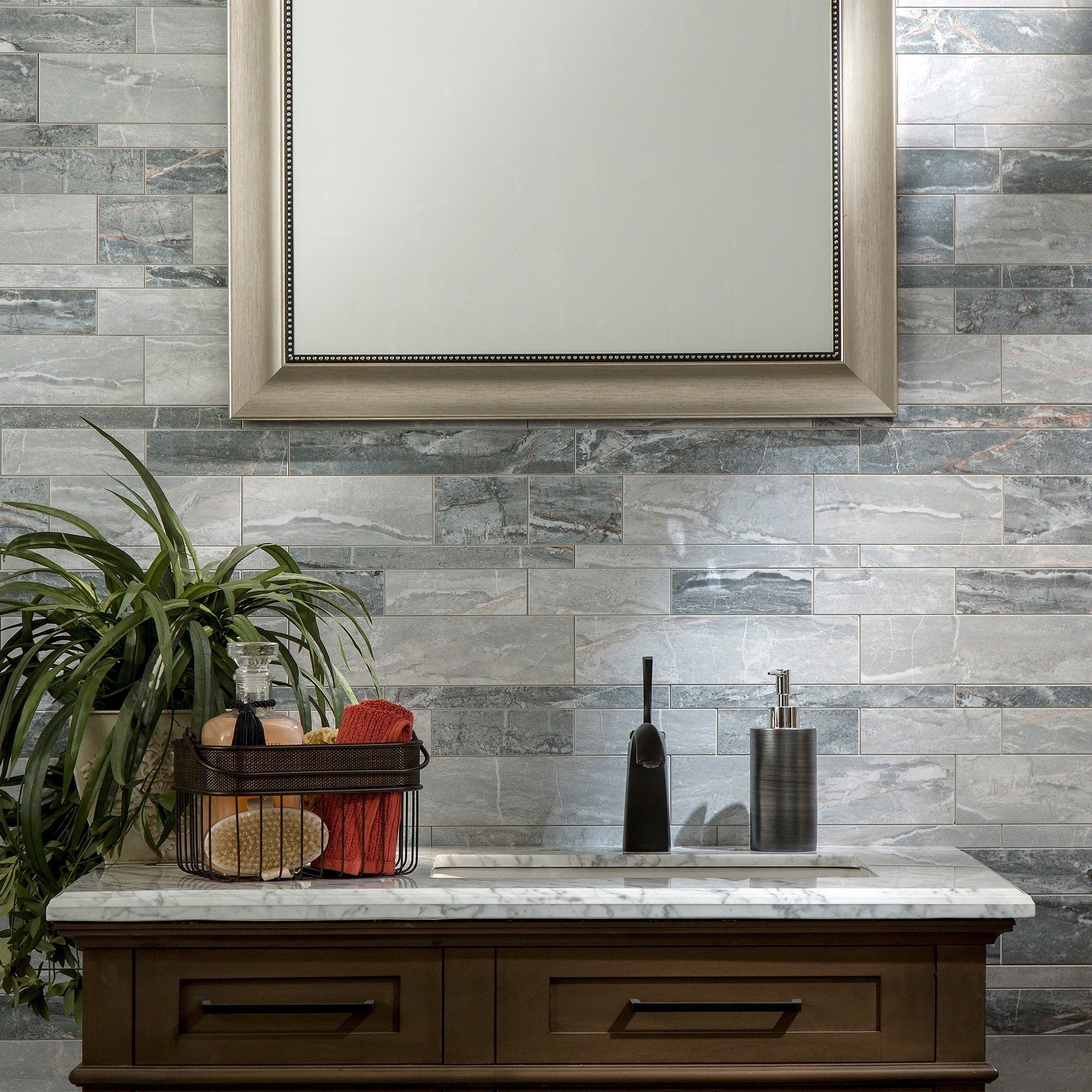 Carreaux muraux autocollants Aspect Collage