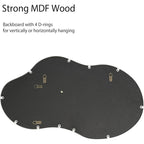 Miroir mural asymétrique ondulé de style antique