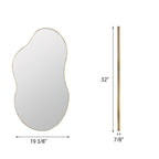 Miroir mural asymétrique ondulé de style antique