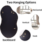 Miroir mural asymétrique ondulé de style antique