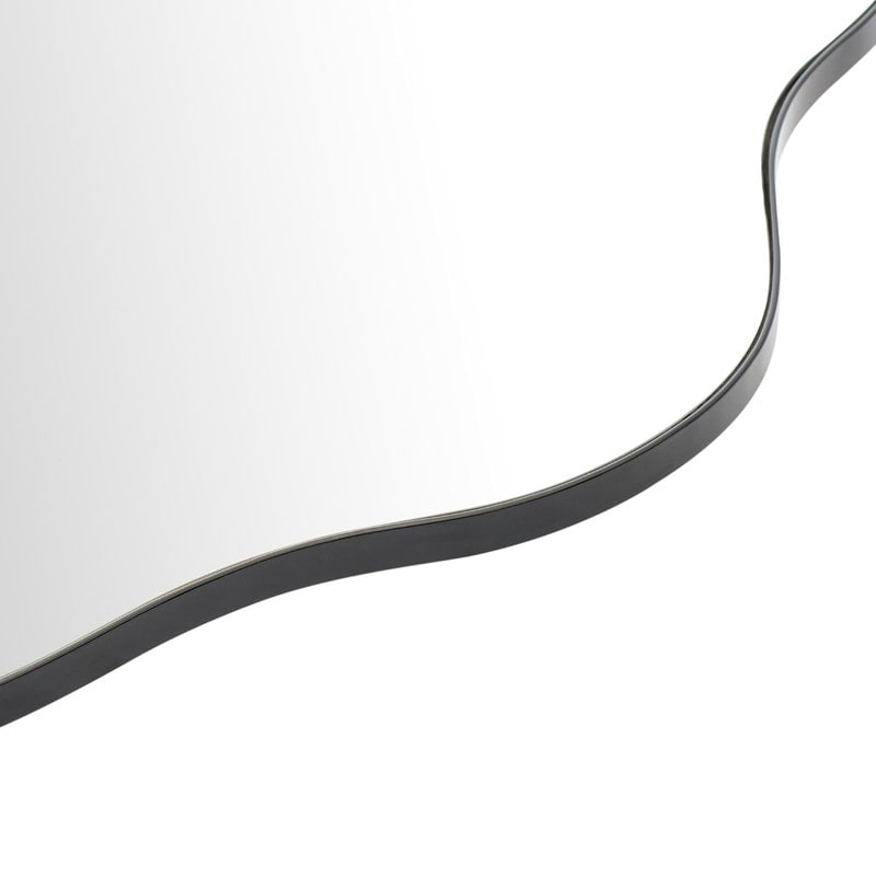 Miroir mural asymétrique ondulé de style antique