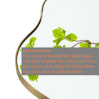 Miroir mural asymétrique ondulé de style antique