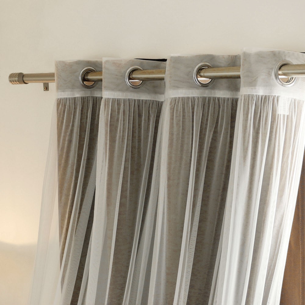 Ensemble de 4 panneaux de rideaux occultants transparents Aurora Home Mix and Match