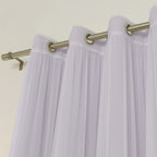 Ensemble de 4 panneaux de rideaux occultants transparents Aurora Home Mix and Match