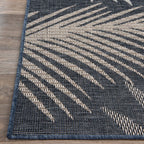 Tapis d'intérieur/extérieur à motif de feuilles de palmier des Bahamas
