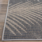 Tapis d'intérieur/extérieur à motif de feuilles de palmier des Bahamas