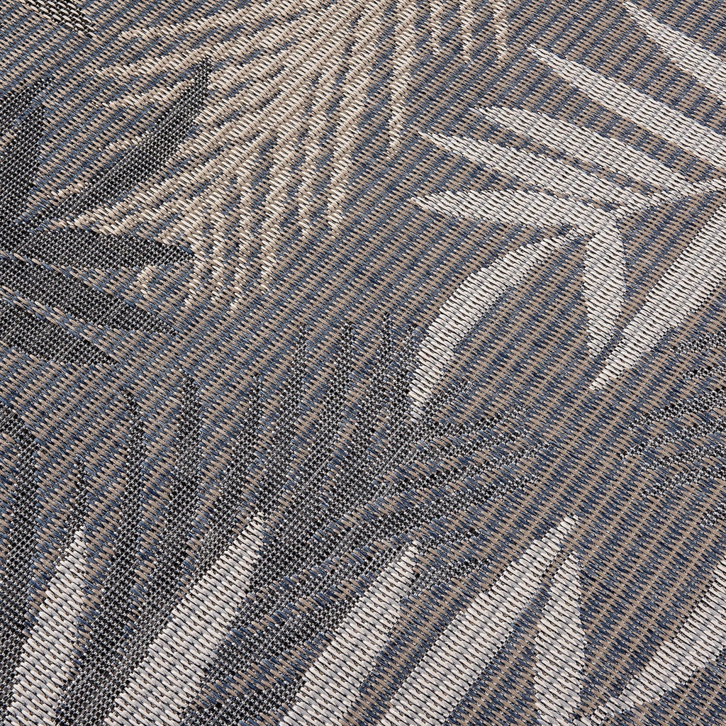 Tapis d'intérieur/extérieur à motif de feuilles de palmier des Bahamas