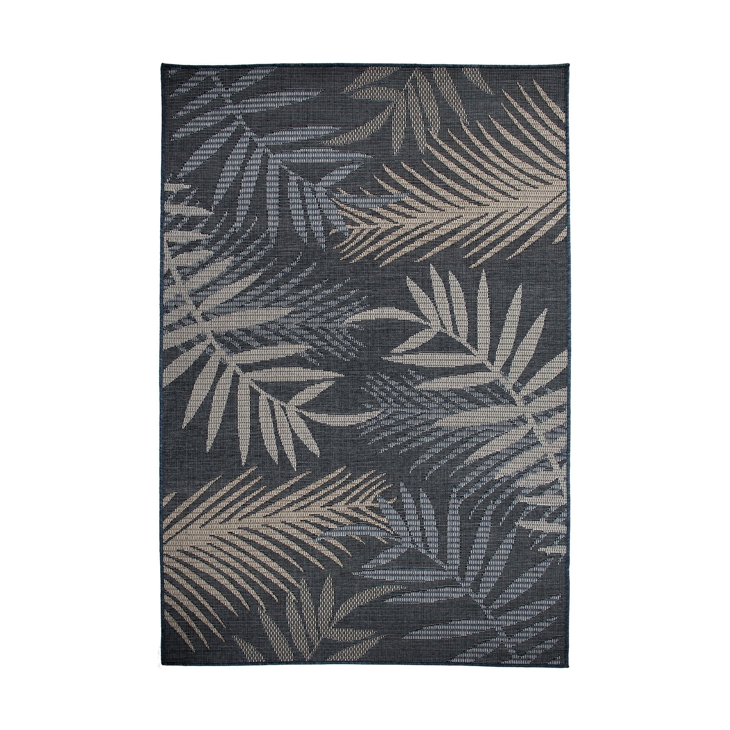 Tapis d'intérieur/extérieur à motif de feuilles de palmier des Bahamas