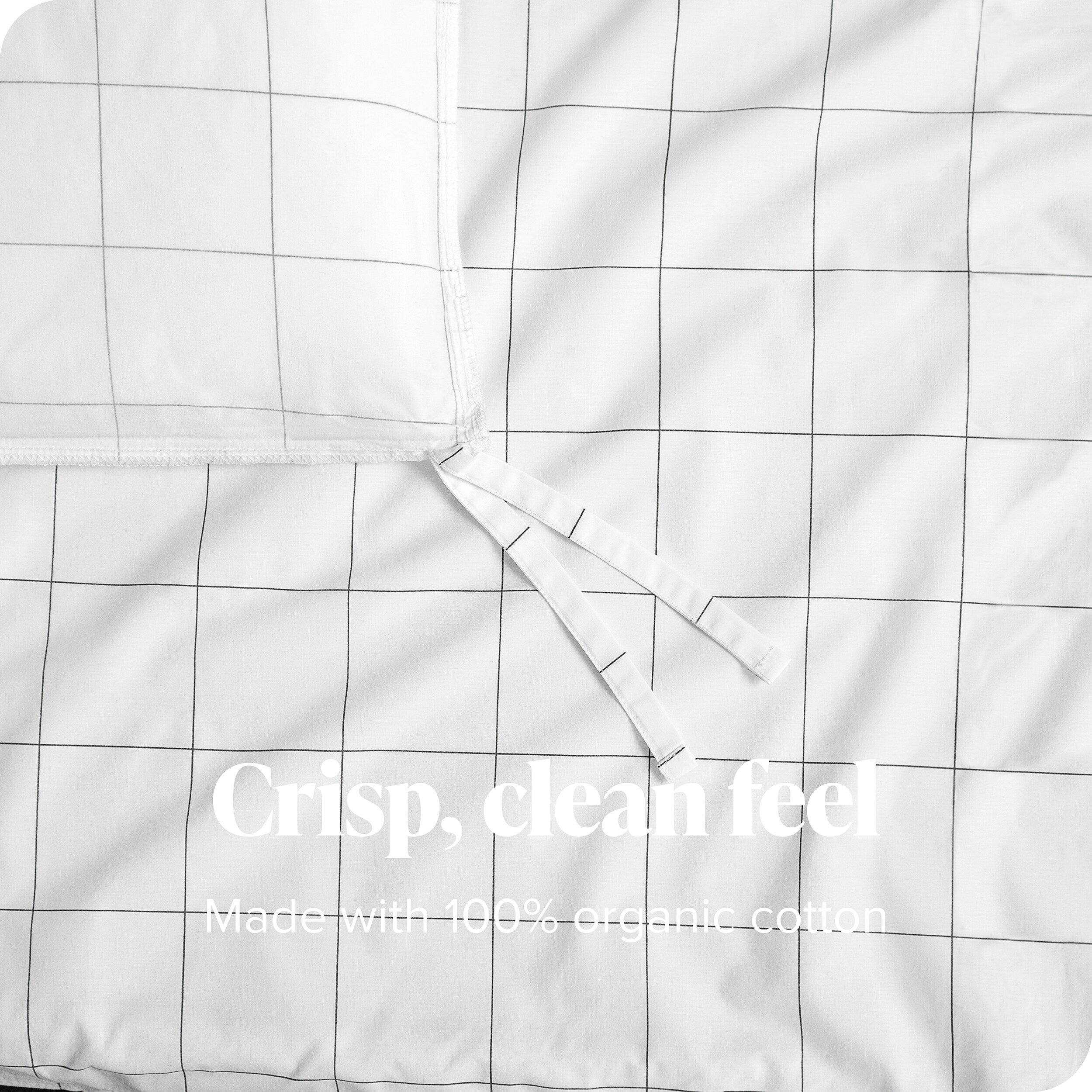 Parure de lit Bare Home en percale de coton biologique