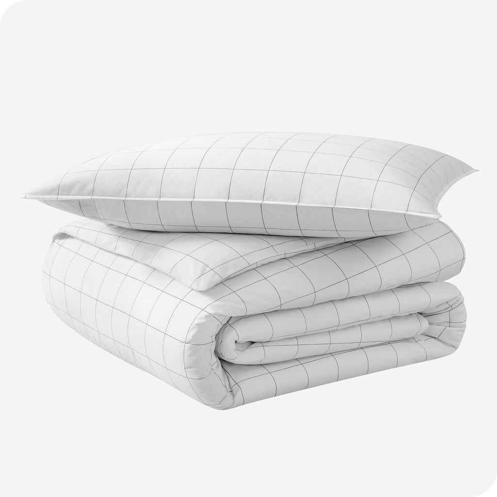 Parure de lit Bare Home en percale de coton biologique