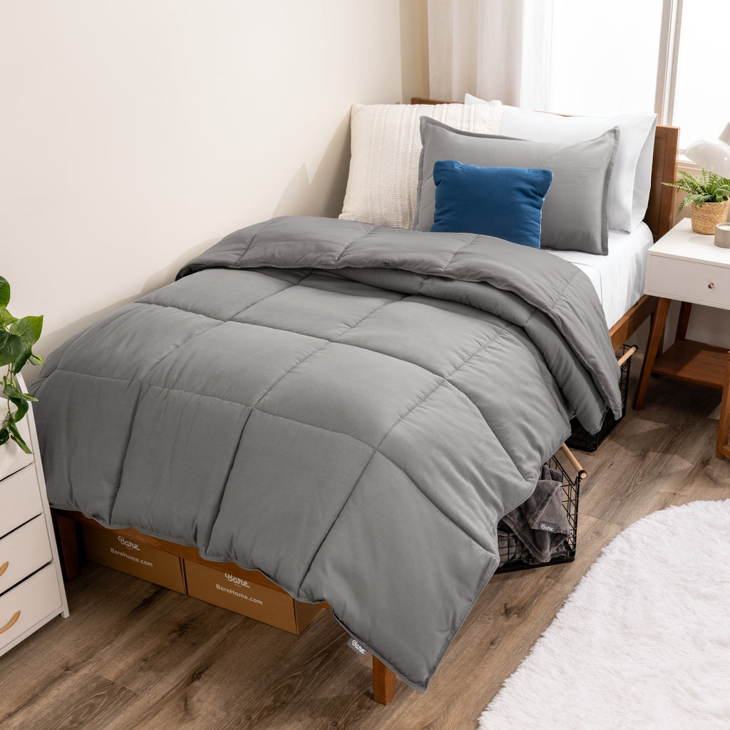 Ensemble de couette hypoallergénique Bare Home en duvet synthétique