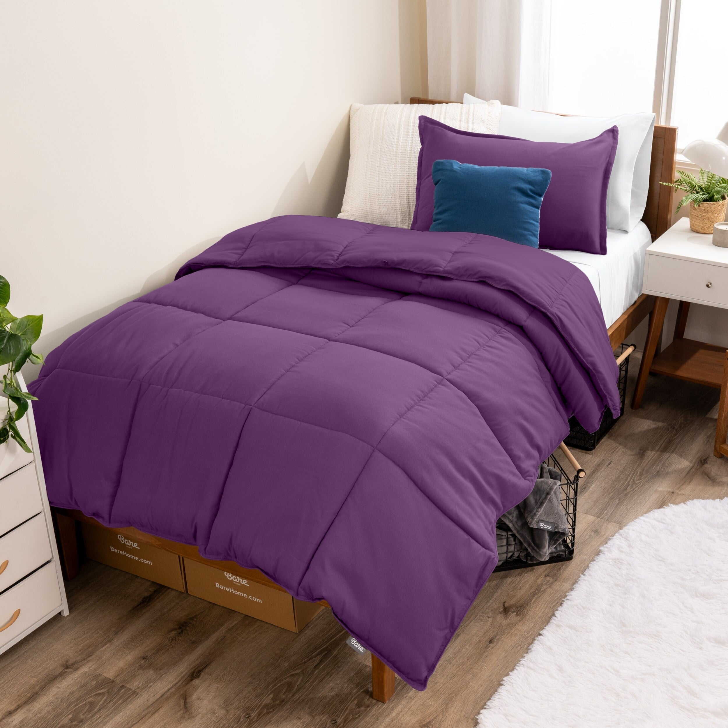 Ensemble de couette hypoallergénique Bare Home en duvet synthétique