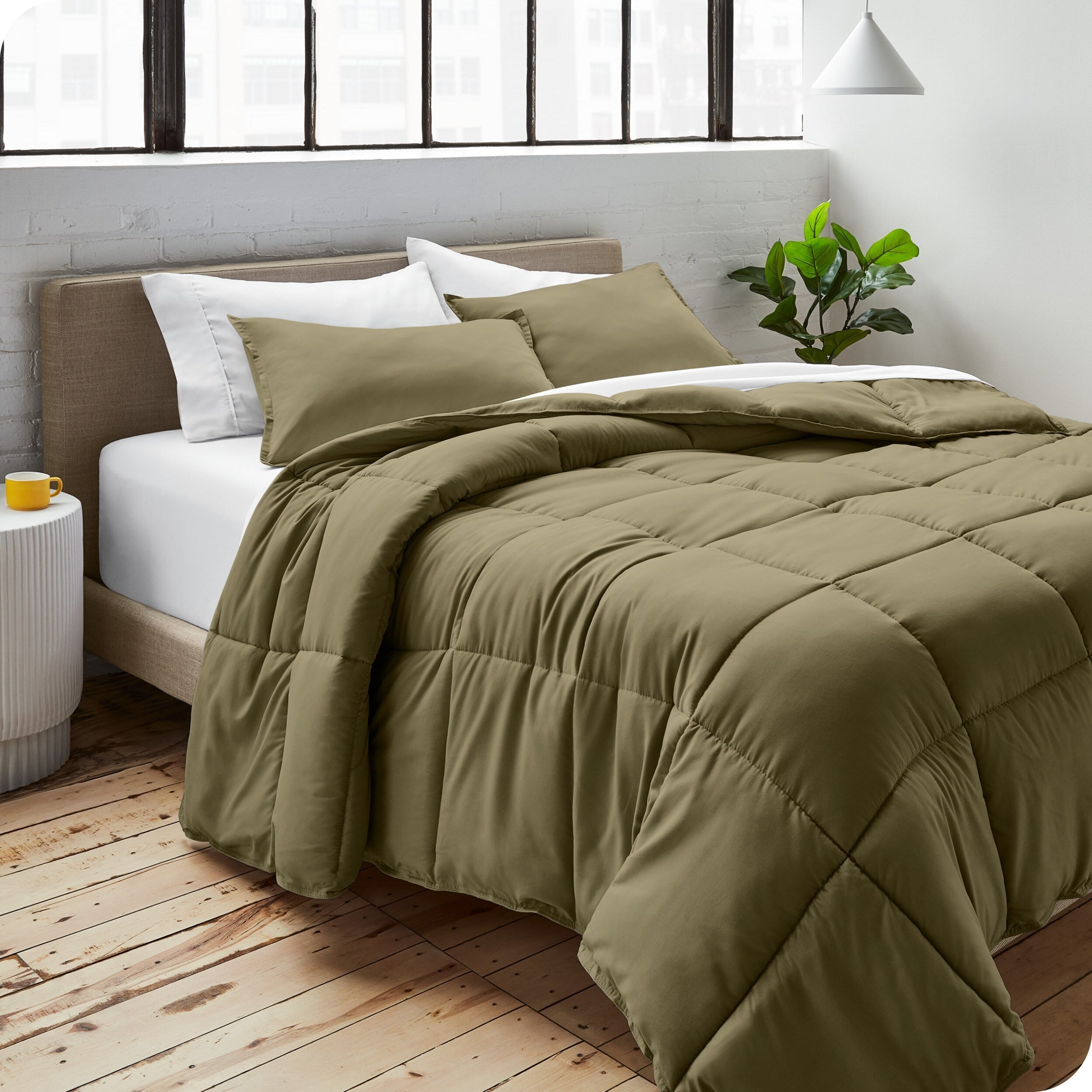 Ensemble de couette hypoallergénique Bare Home en duvet synthétique
