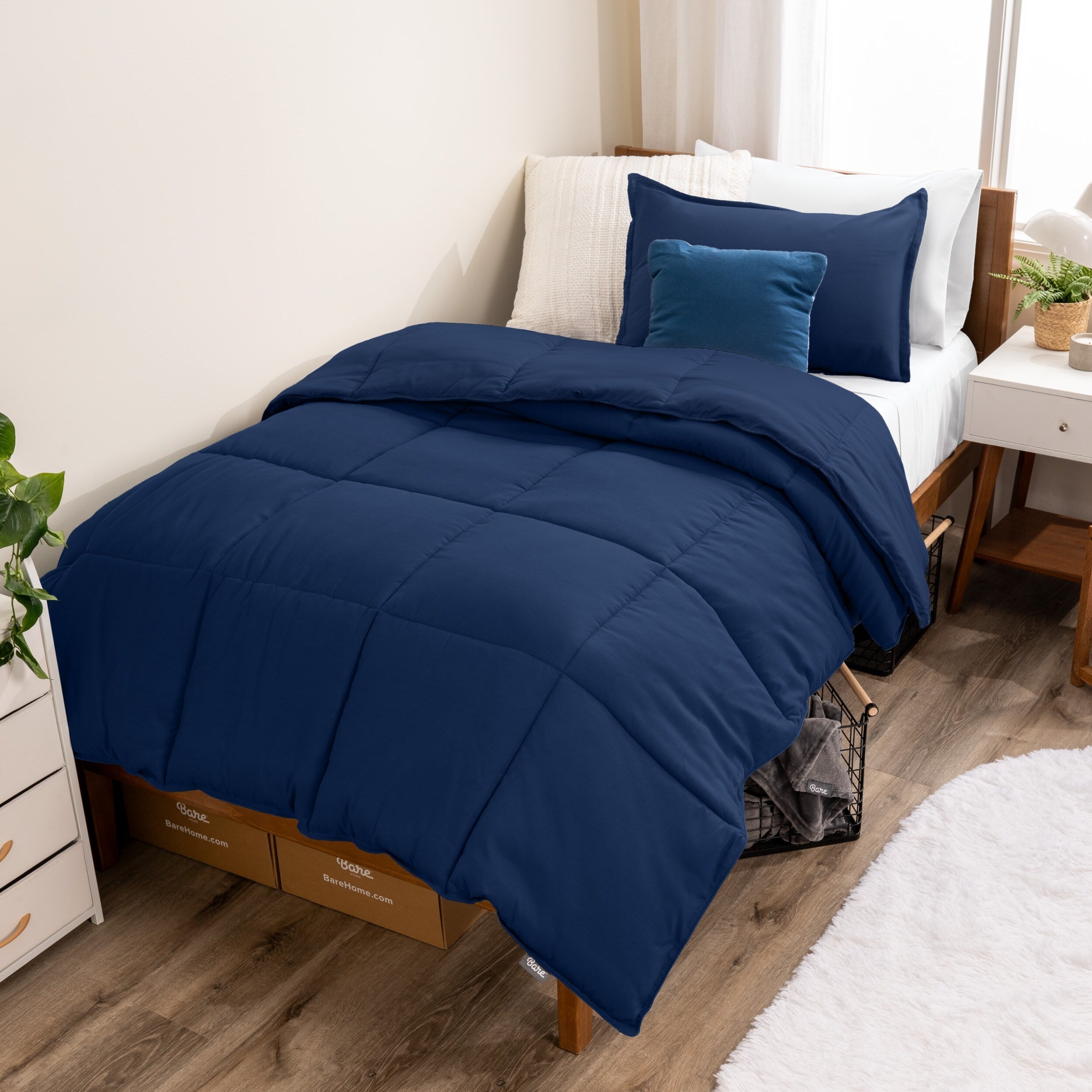 Ensemble de couette hypoallergénique Bare Home en duvet synthétique