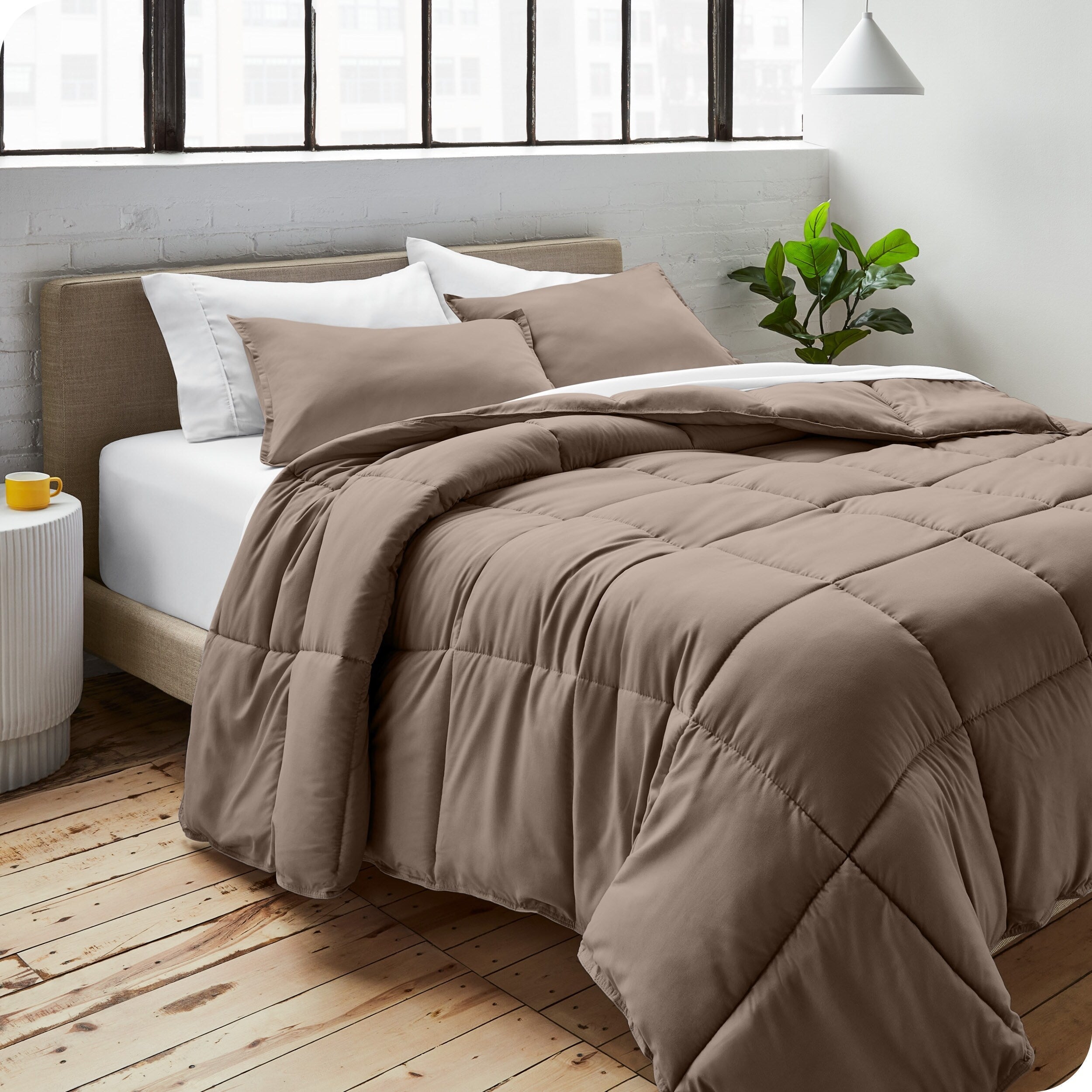 Ensemble de couette hypoallergénique Bare Home en duvet synthétique