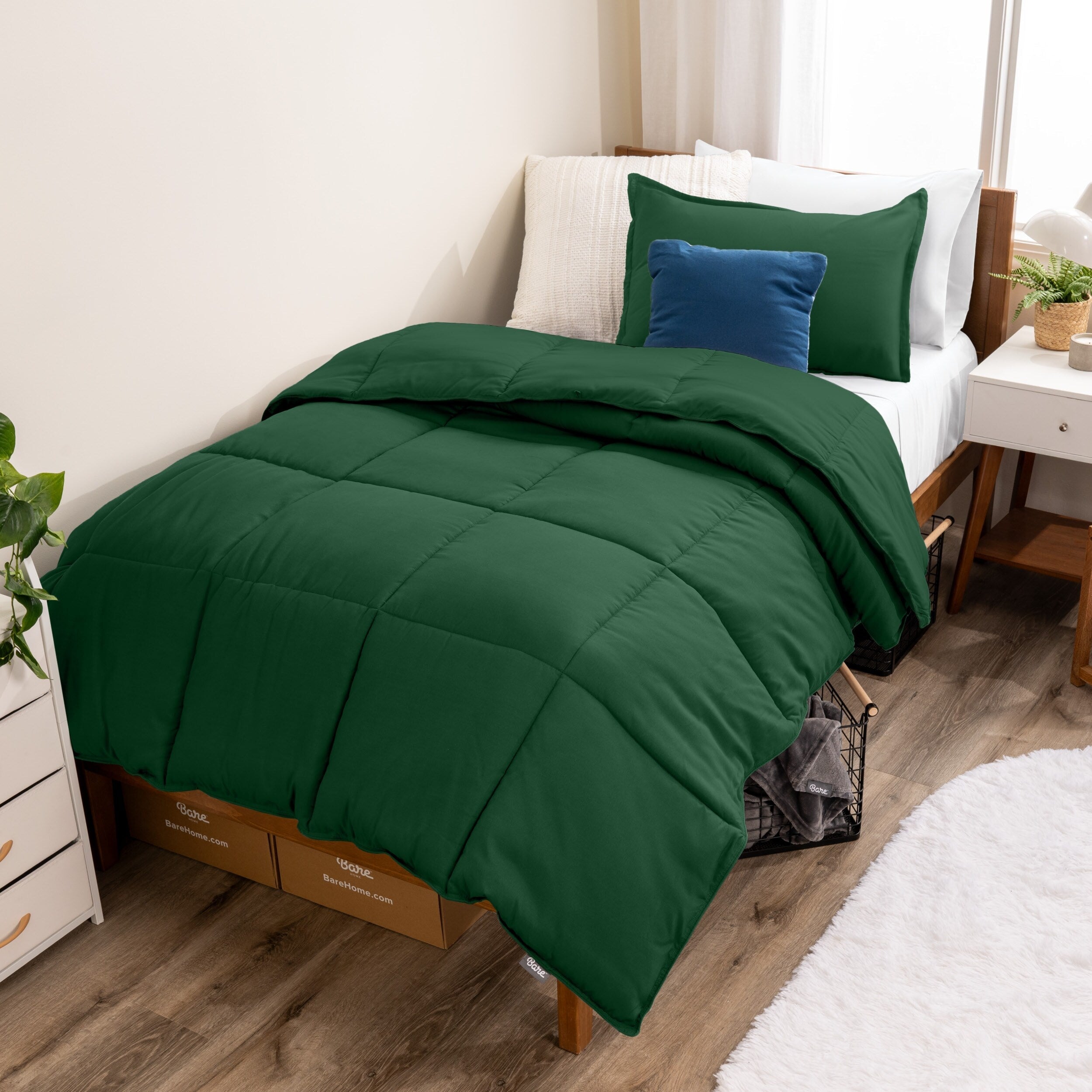 Ensemble de couette hypoallergénique Bare Home en duvet synthétique