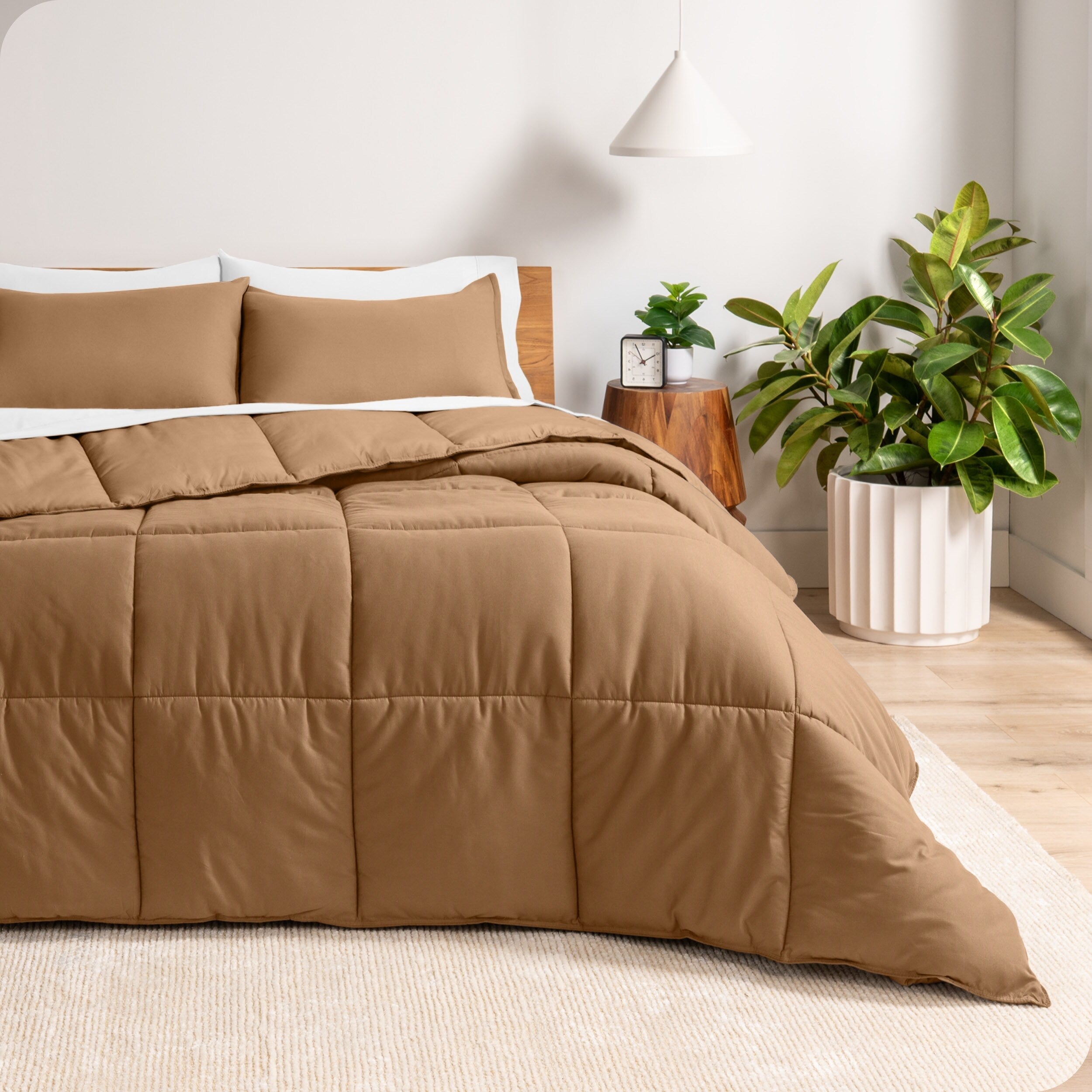 Ensemble de couette hypoallergénique Bare Home en duvet synthétique