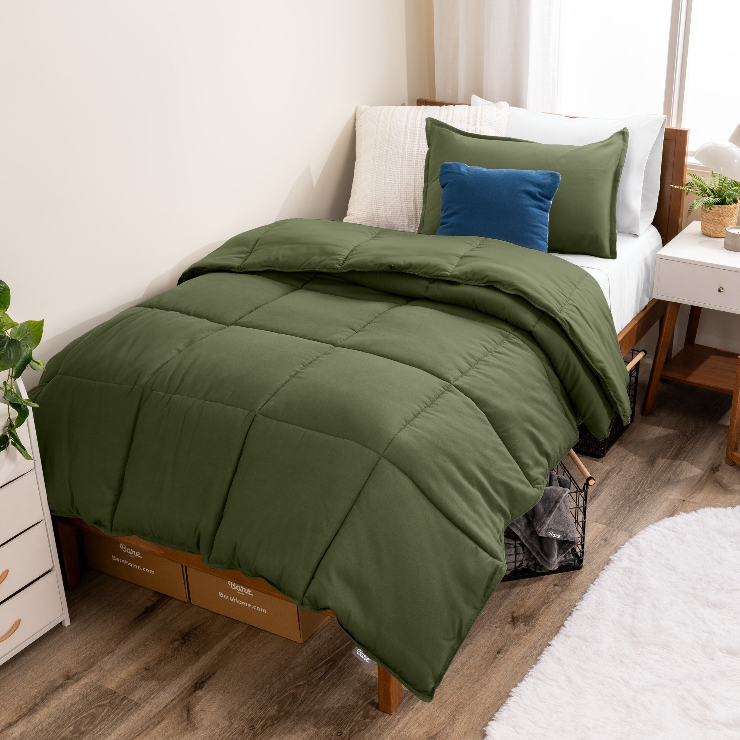 Ensemble de couette hypoallergénique Bare Home en duvet synthétique