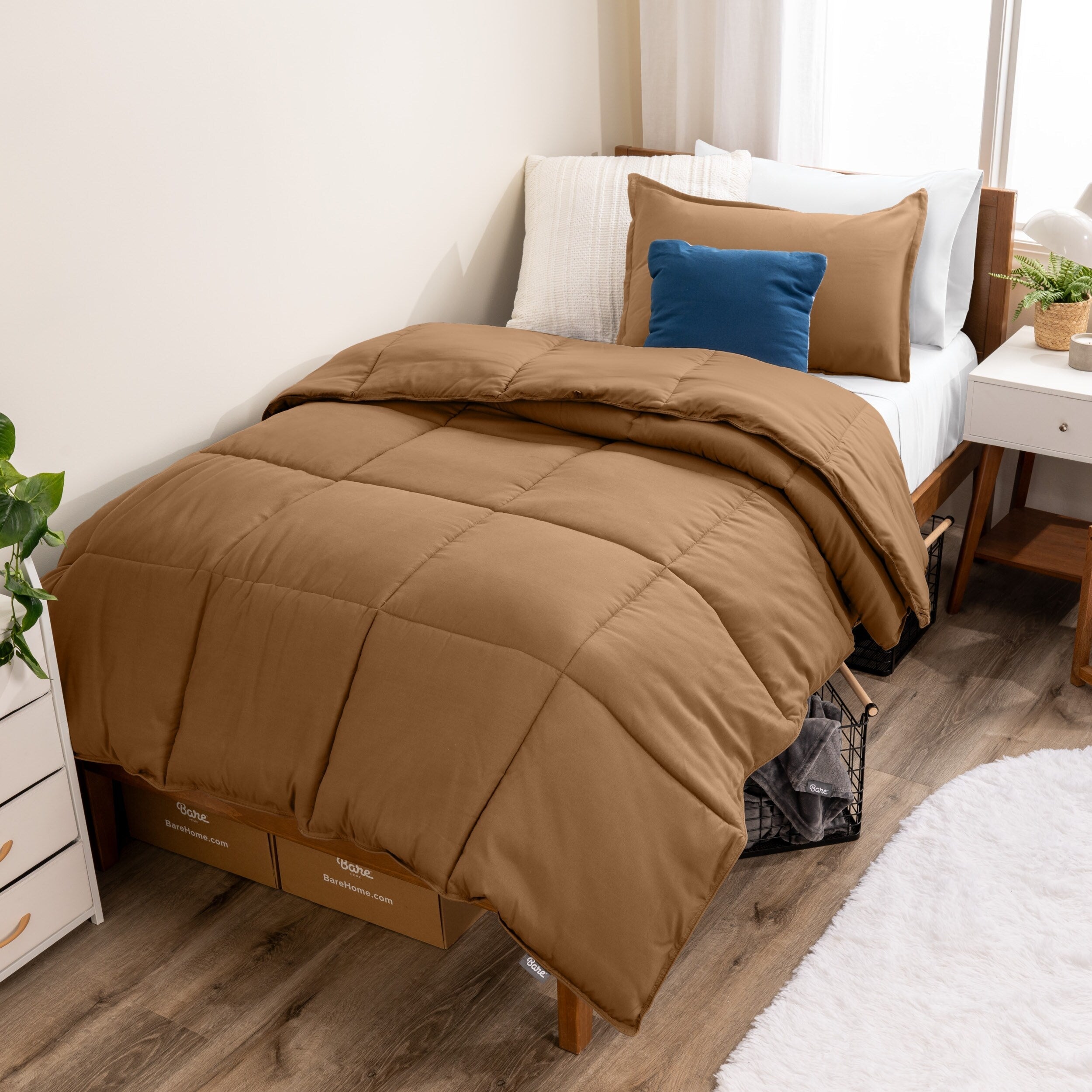Ensemble de couette hypoallergénique Bare Home en duvet synthétique