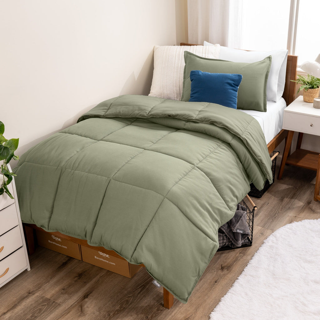 Ensemble de couette hypoallergénique Bare Home en duvet synthétique