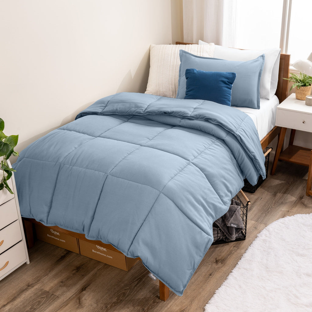 Ensemble de couette hypoallergénique Bare Home en duvet synthétique