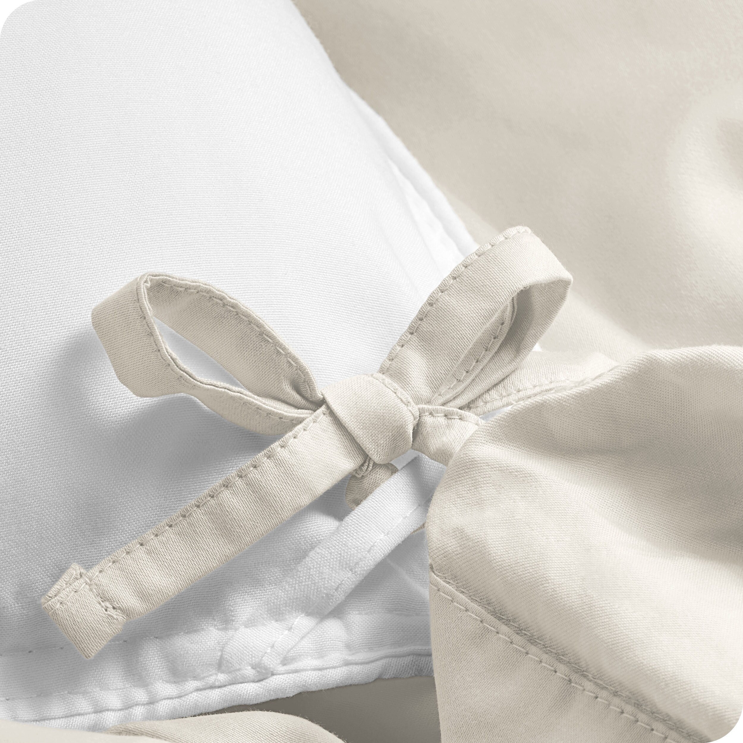 Parure de lit Bare Home en percale de coton biologique