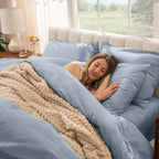 Parure de lit Bare Home en percale de coton biologique