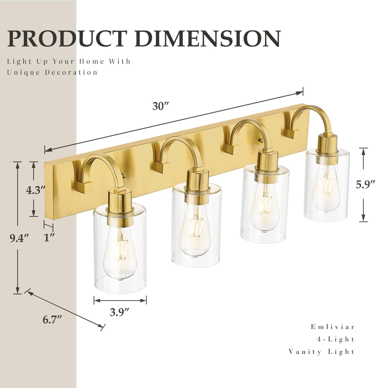 Applique murale de style ferme pour salle de bain