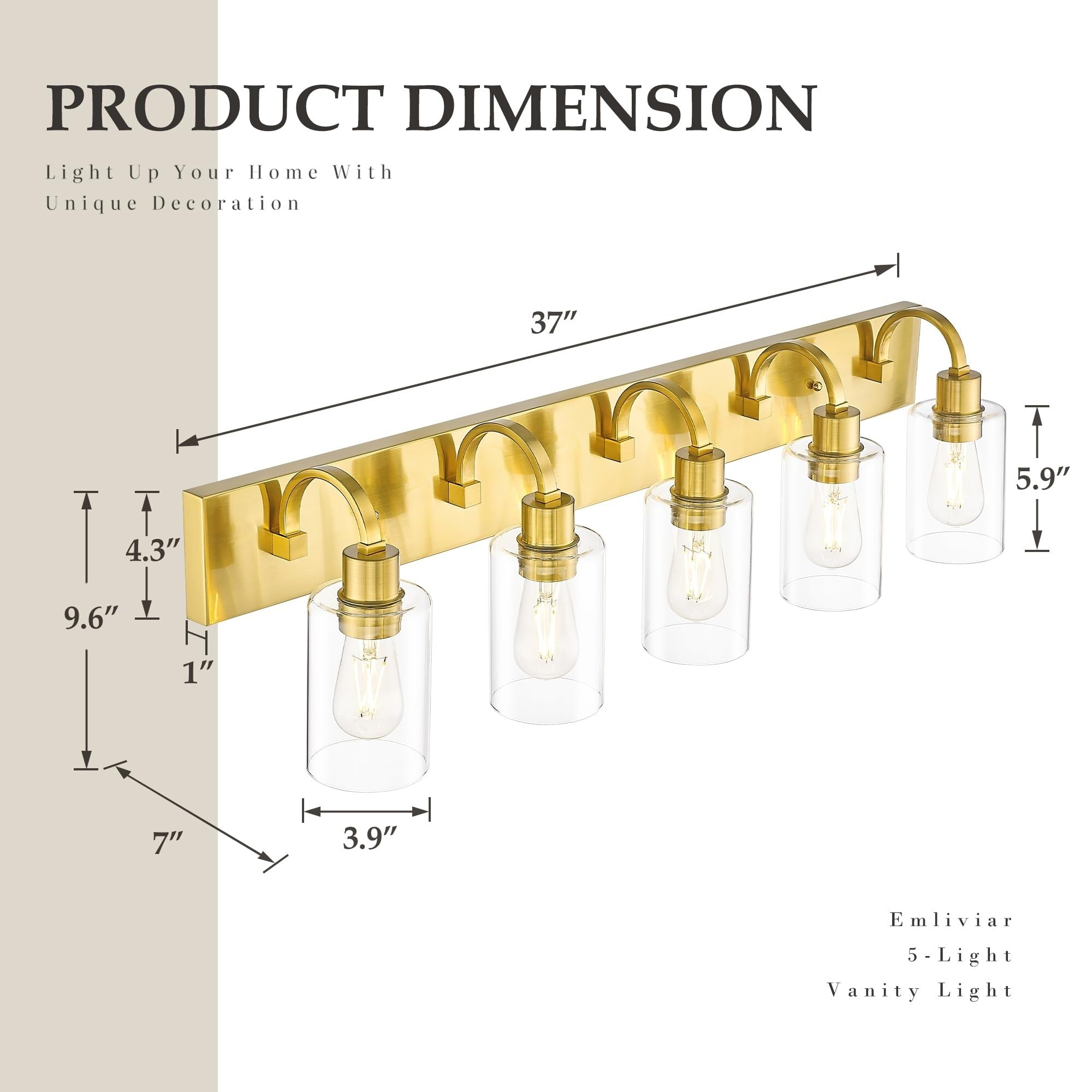 Applique murale de style ferme pour salle de bain