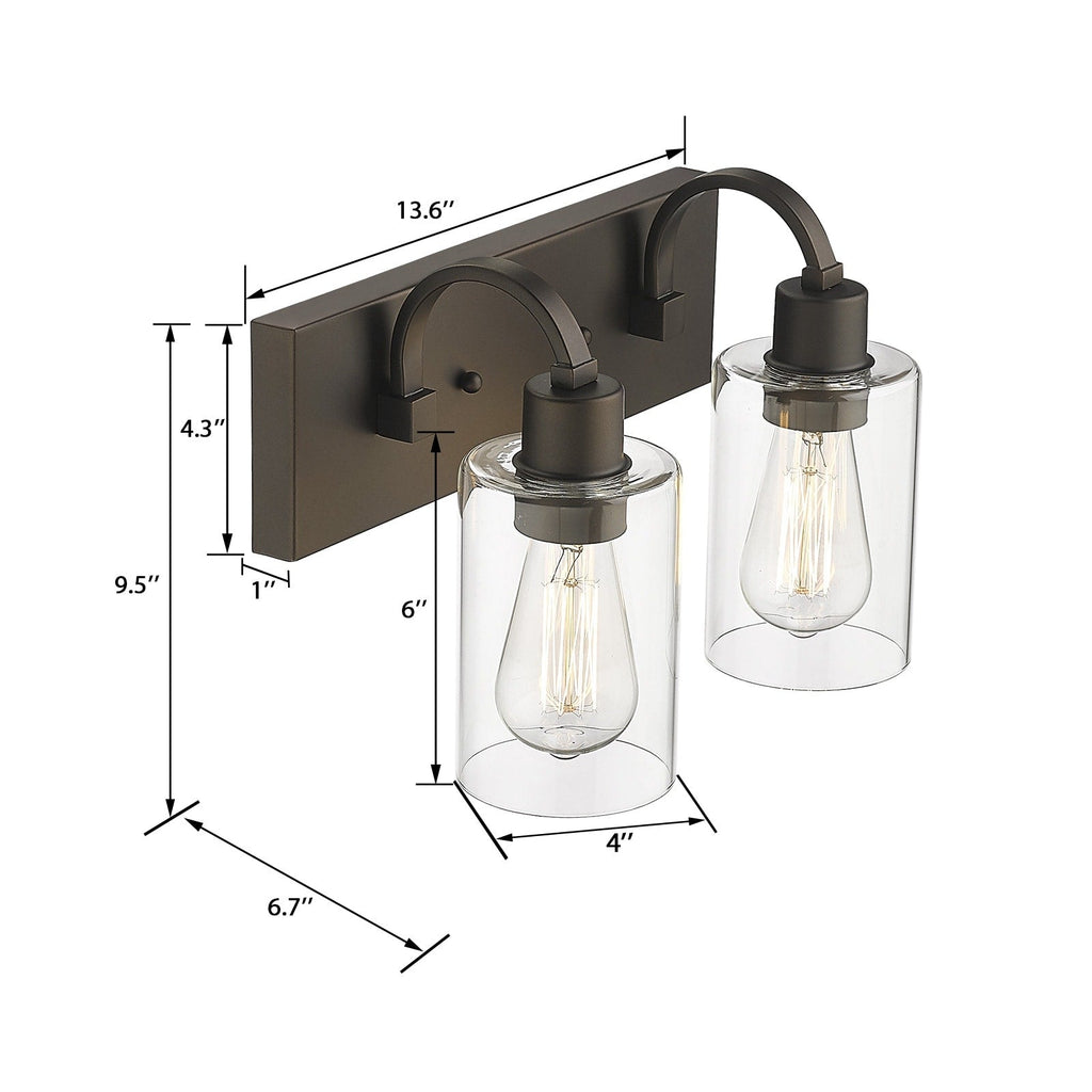 Applique murale de style ferme pour salle de bain