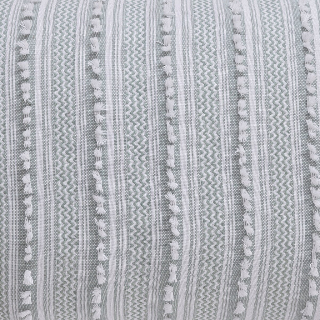 Parure de lit Angelique de Better Trends, 100 % coton, douce et moelleuse, en chenille à rayures élégantes. Lavable en machine et séchable en machine.