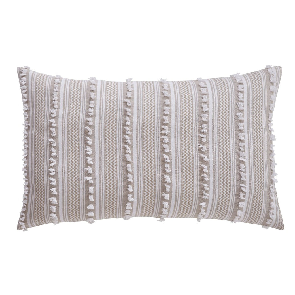 Parure de lit Angelique de Better Trends, 100 % coton, douce et moelleuse, en chenille à rayures élégantes. Lavable en machine et séchable en machine.