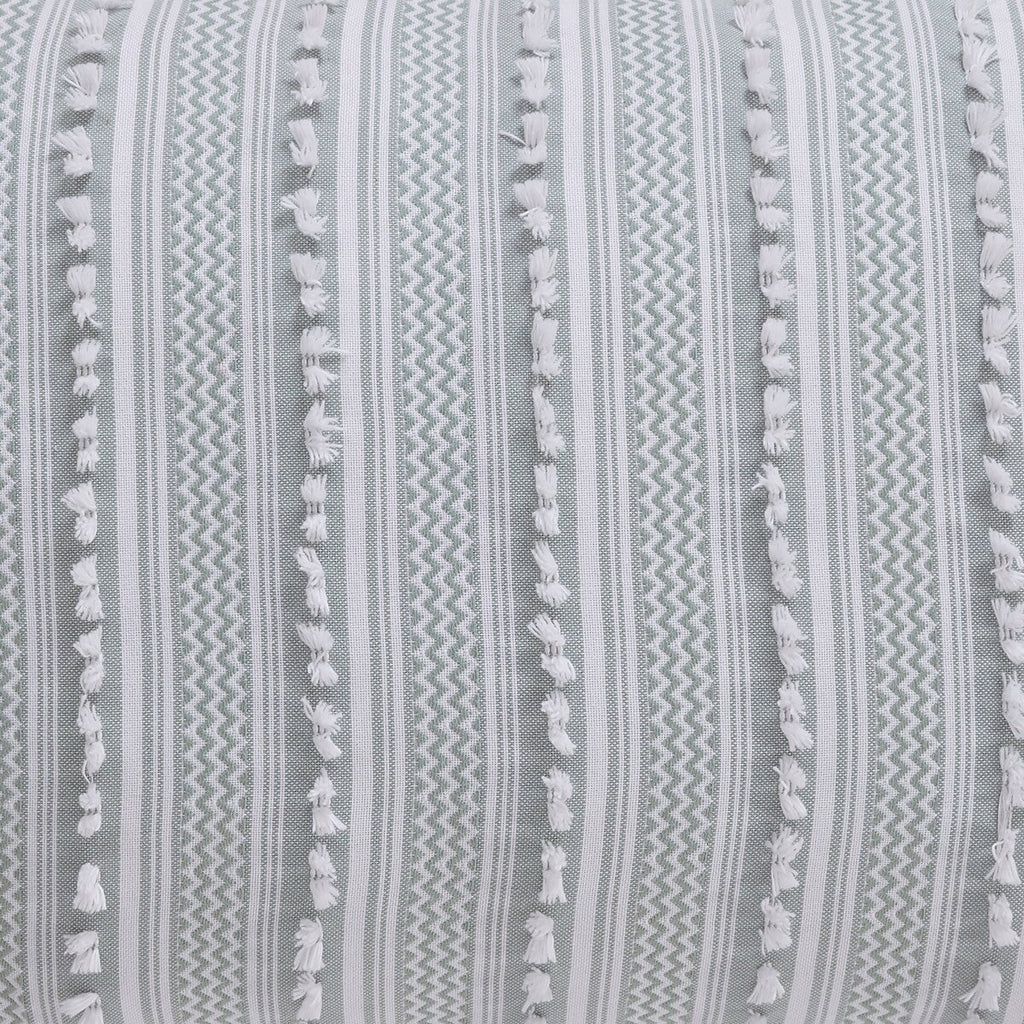 Parure de lit Angelique de Better Trends, 100 % coton, douce et moelleuse, en chenille à rayures élégantes. Lavable en machine et séchable en machine.