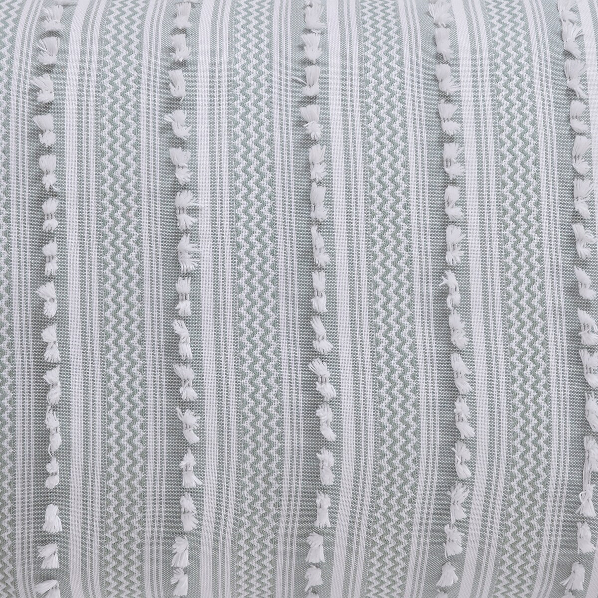 Parure de lit Angelique de Better Trends, 100 % coton, douce et moelleuse, en chenille à rayures élégantes. Lavable en machine et séchable en machine.